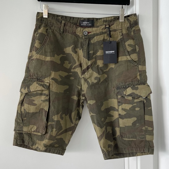 NOHOW CAYO COTTON CARGO IN GREEN CAMO - Picture 2 of 11